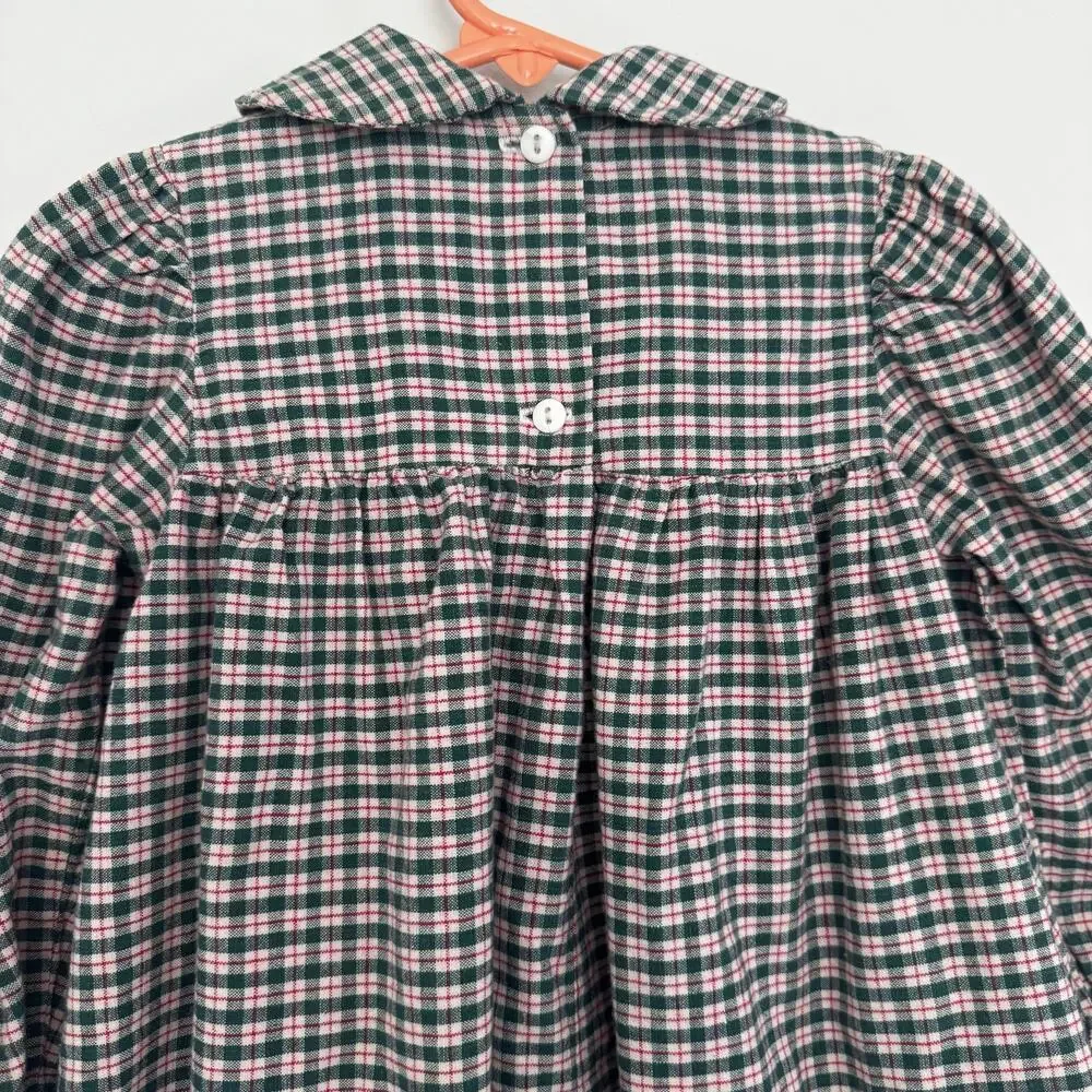 Traditions by Pamela Kline 70s Vintage Plaid Country Dress Jumper